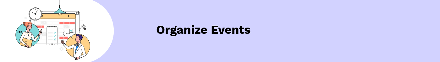 organize events